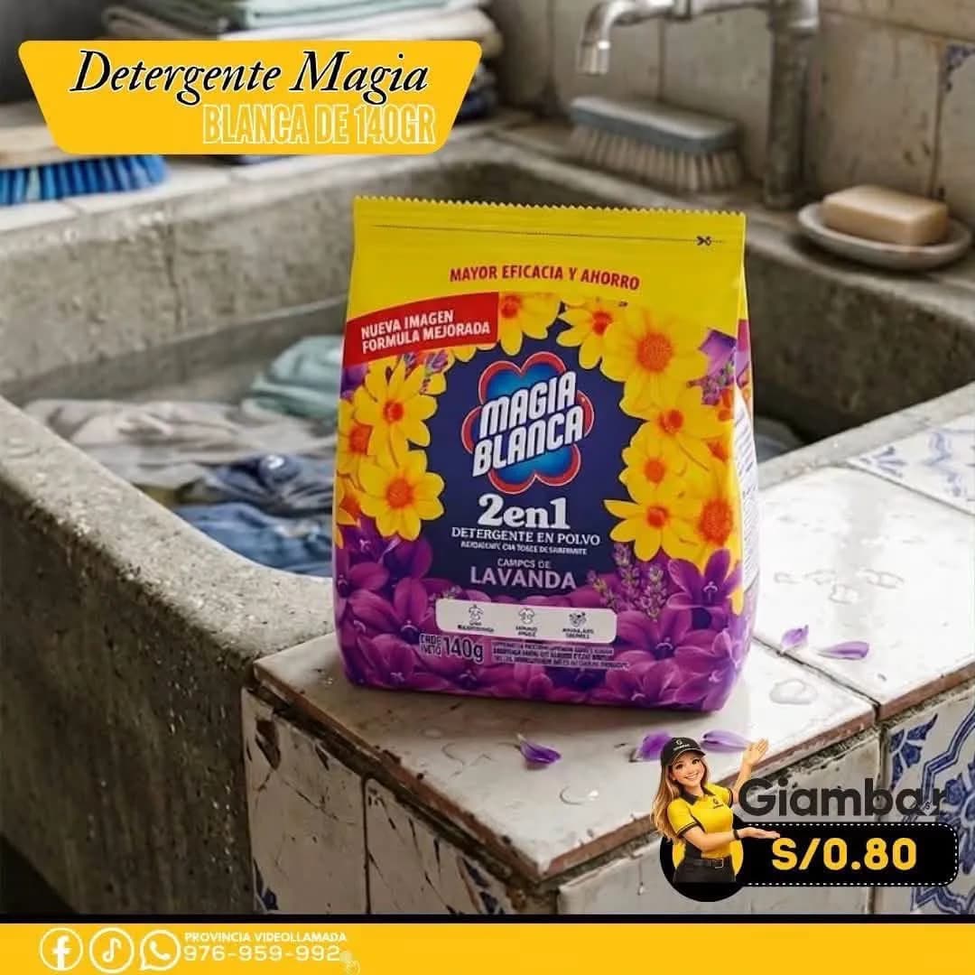MAG-B140GR DETERGENTE MAGIA BLANCA 140GR