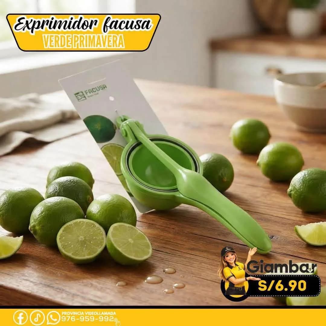 184001007 BLISTER EXPRIMIDOR DE LIMON PRIMAVERA VERDE