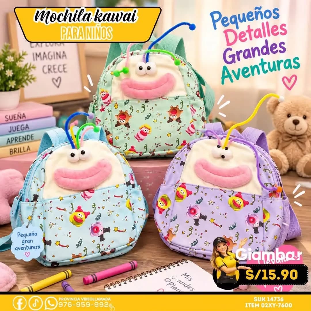 02XY-7600 MOCHILAS CON DISEÑO