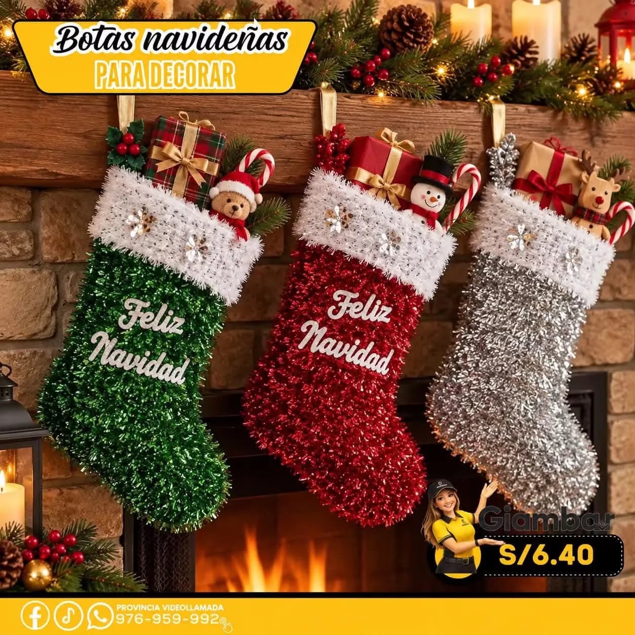 GB-334 BOTAS NAVIDEÑO