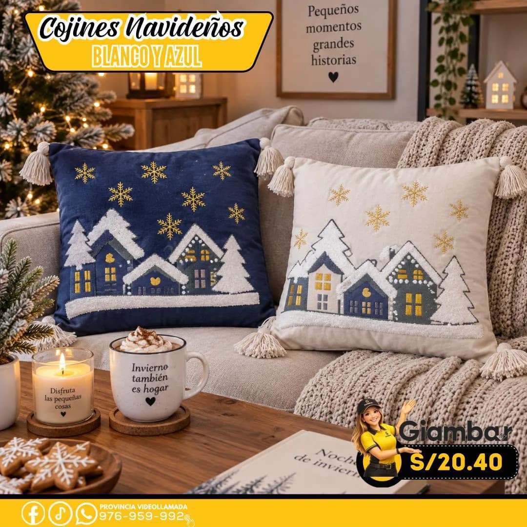 GB-111 COJIN NAVIDEÑO