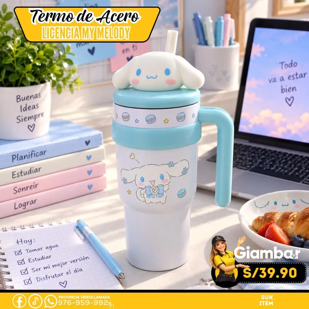 400422 PLAY TUMBLES 3D 700ML CINNAMOROLL