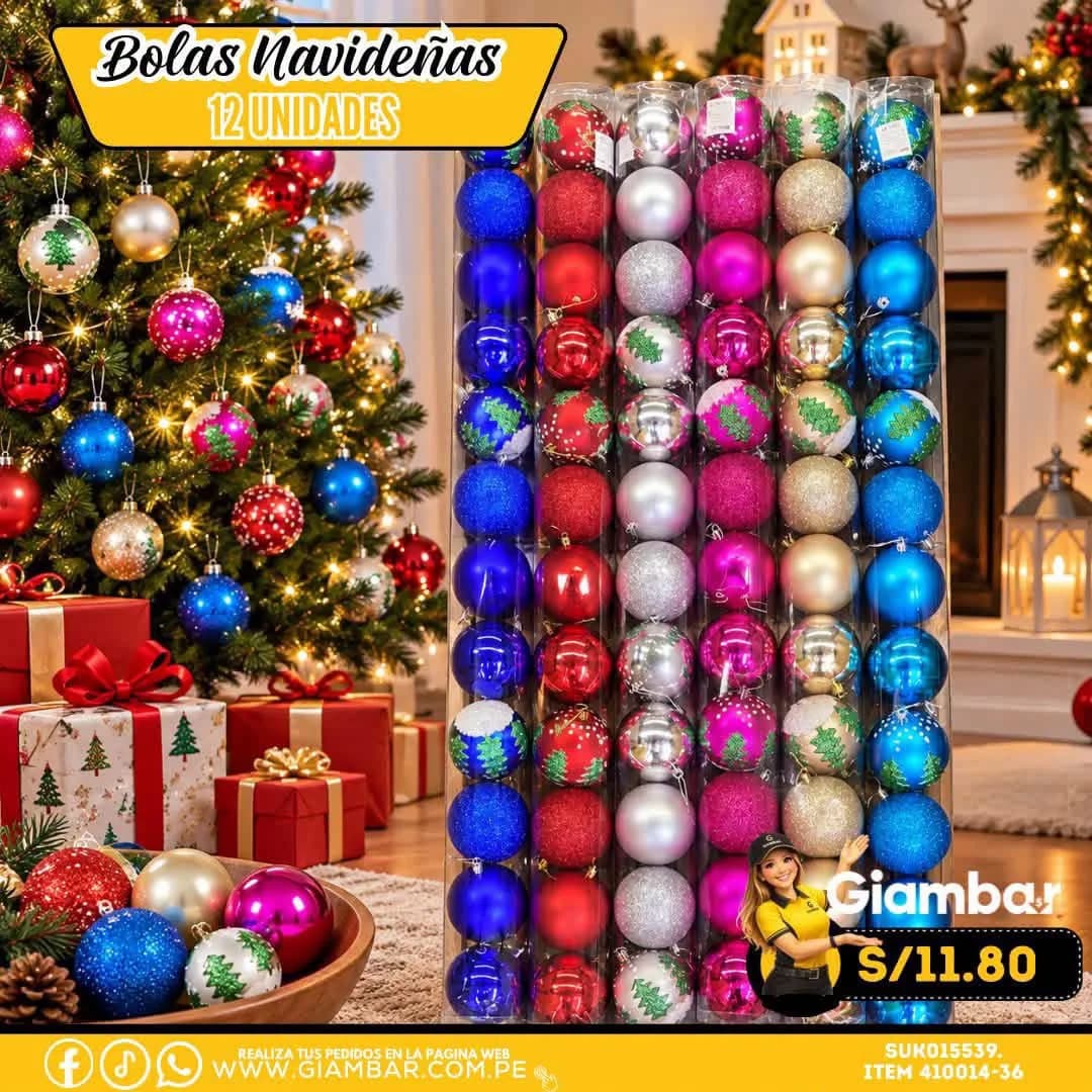 410014-36 SET BOLA NAVIDEÑO